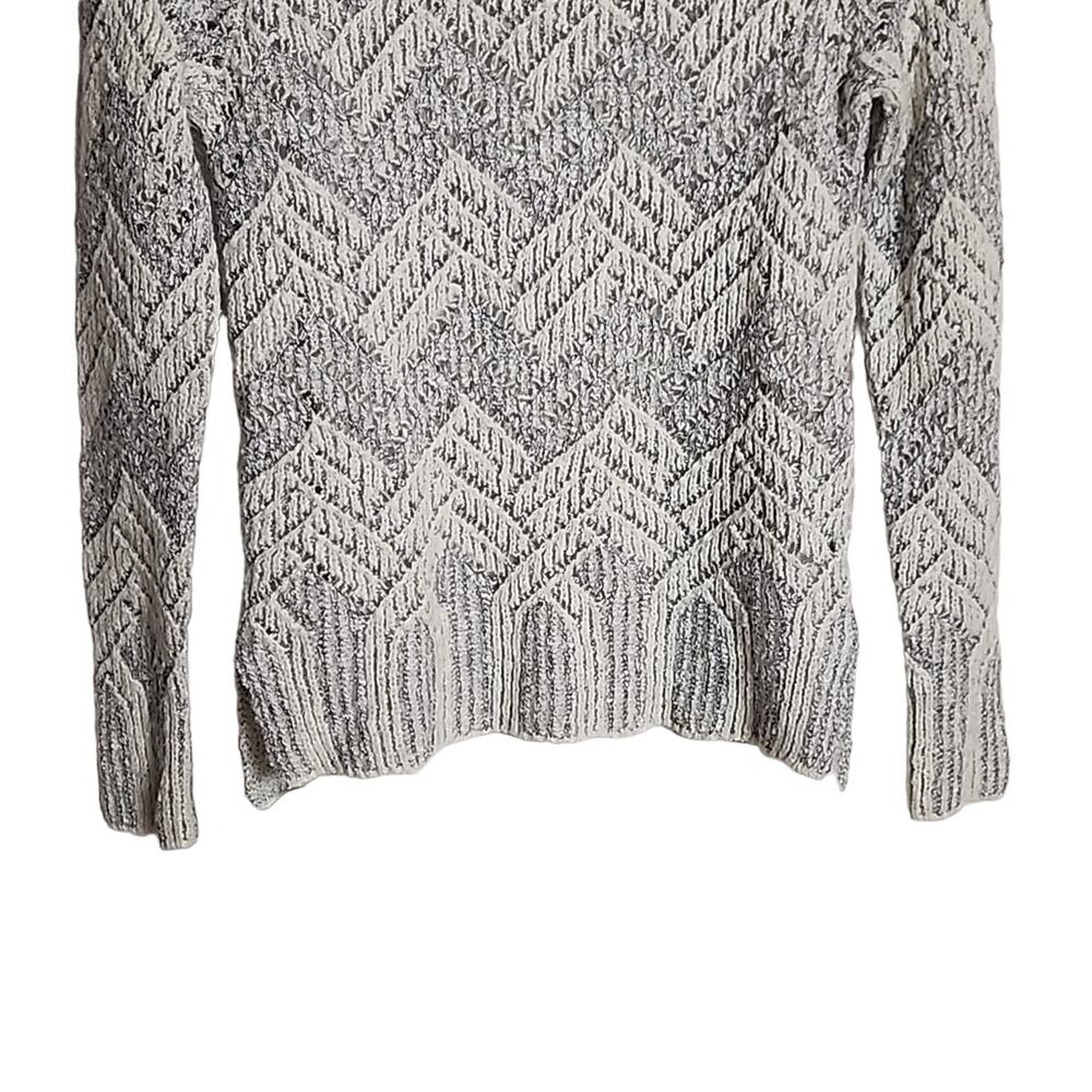 Lucky Brand Double Layer Sweater with Metallic Accent Thread, Small - Picture 3 of 6